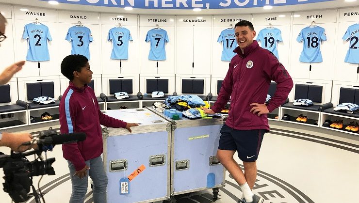 man in kit room