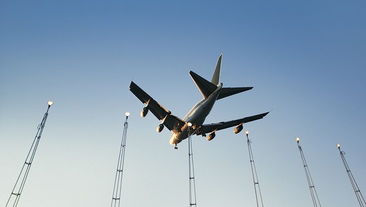 Plane flying in sky